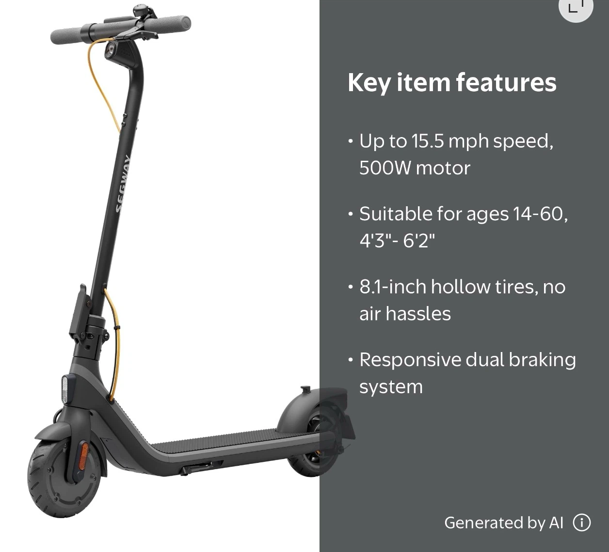*Used* Segway Ninebot Electric KickScooter DXL 2 Plus