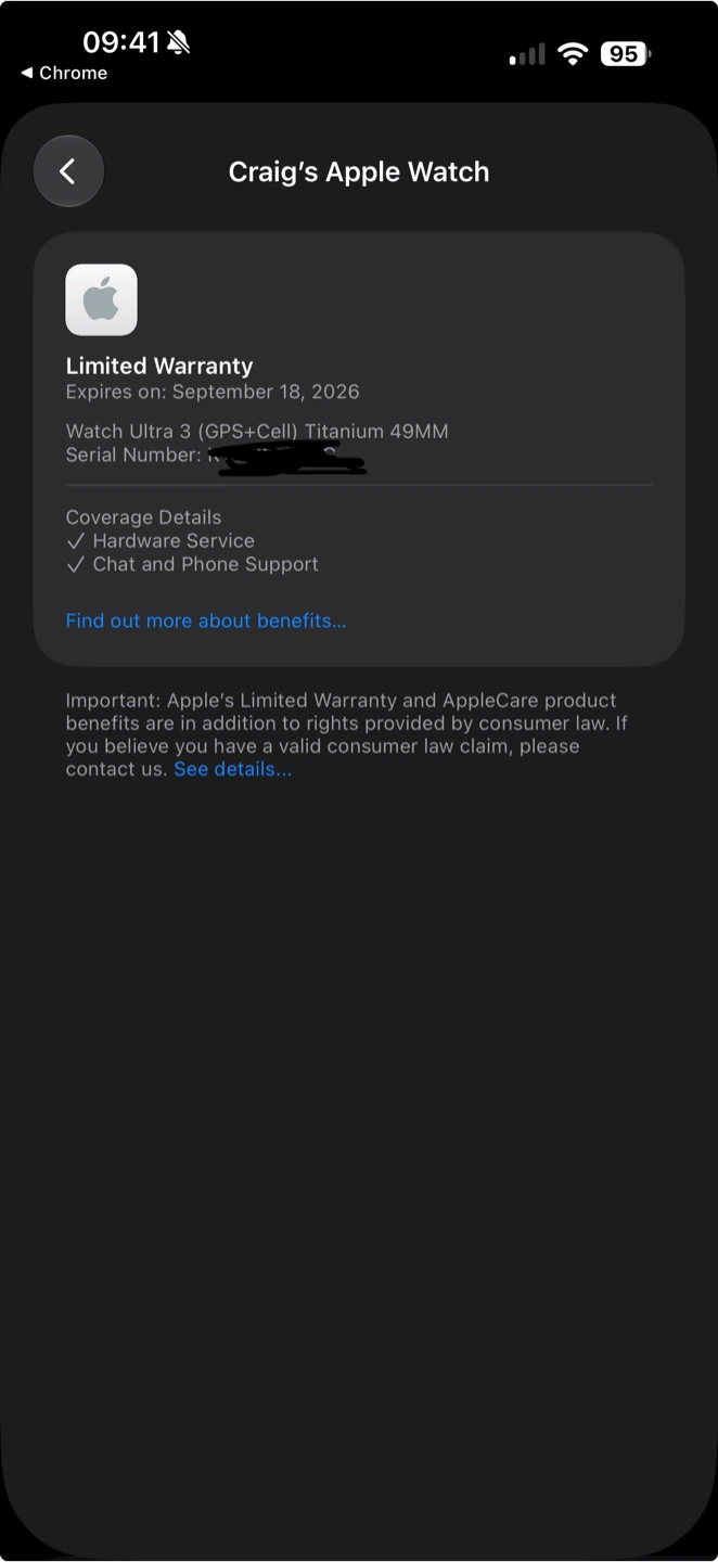 Apple Watch Ultra 3 - WARRANTY & 100% Battery Health - photo 3