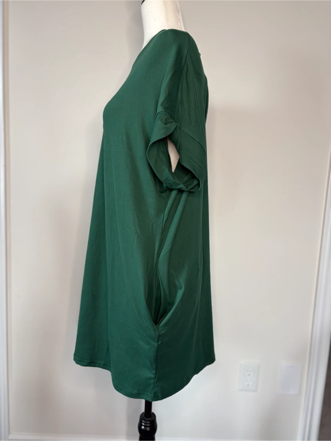 M (lose for) Green T-Shirt Dress with Pockets - photo 2