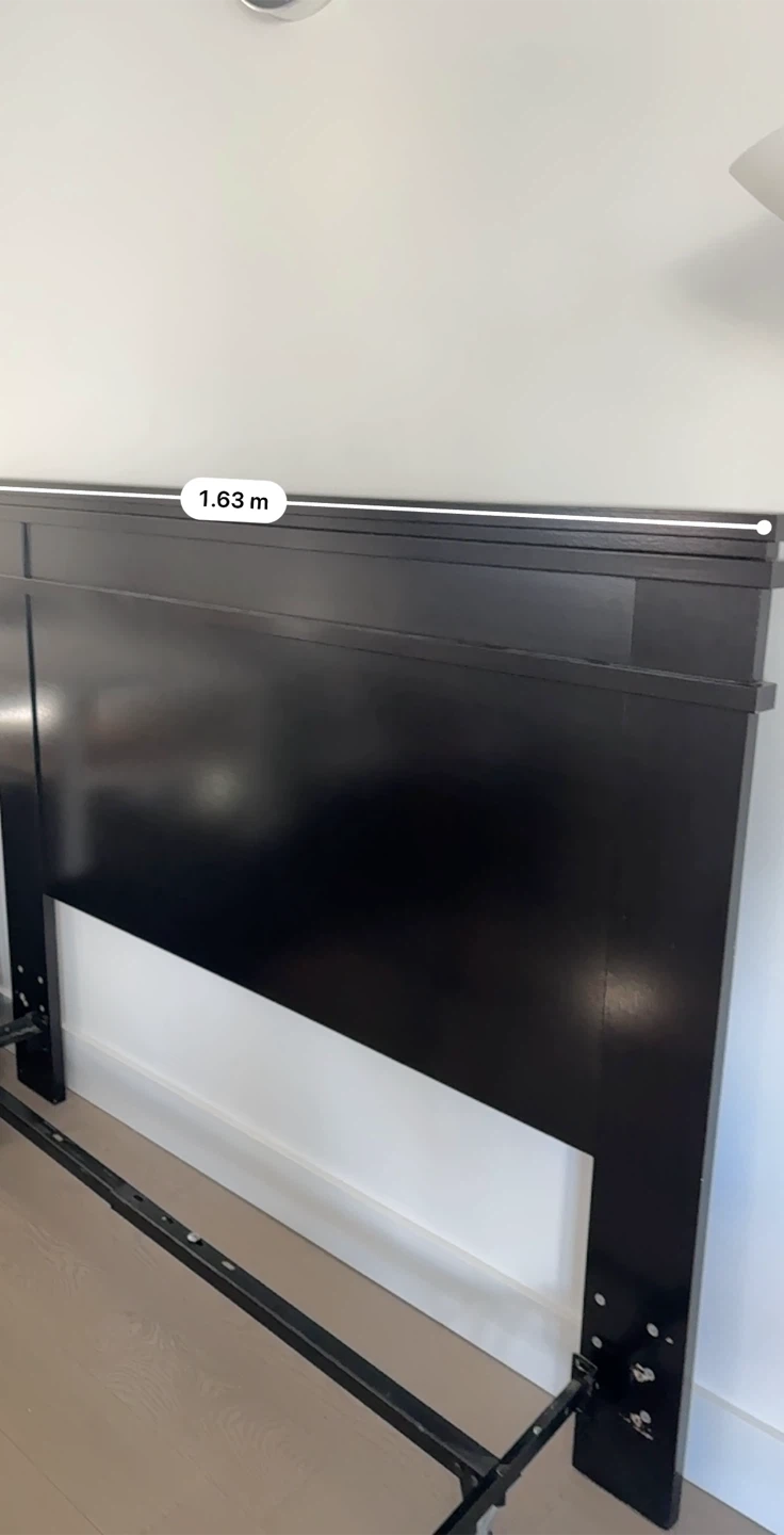 Black Headboard and Bed Frame - photo 4