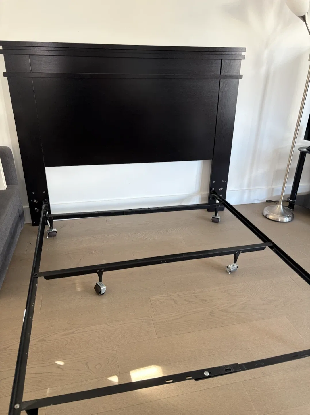 Black Headboard and Bed Frame - photo 3