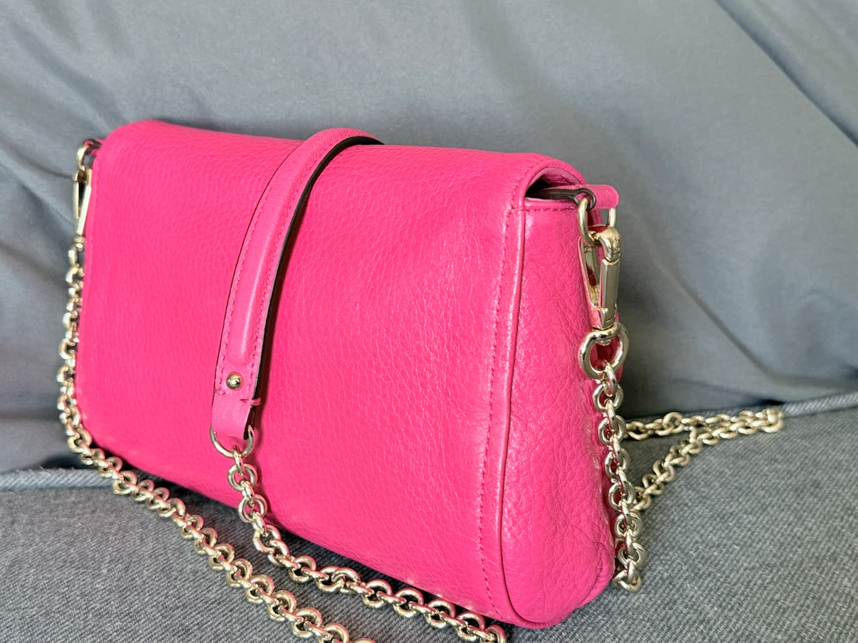 Coach Pink Ruby Leather Crossbody to clutch Bag - photo 5
