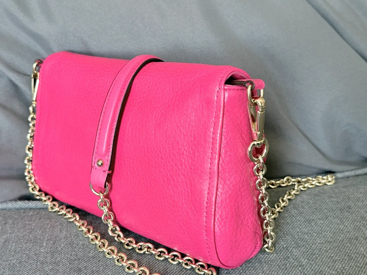 Coach Pink Ruby Leather Crossbody to clutch Bag - photo 5