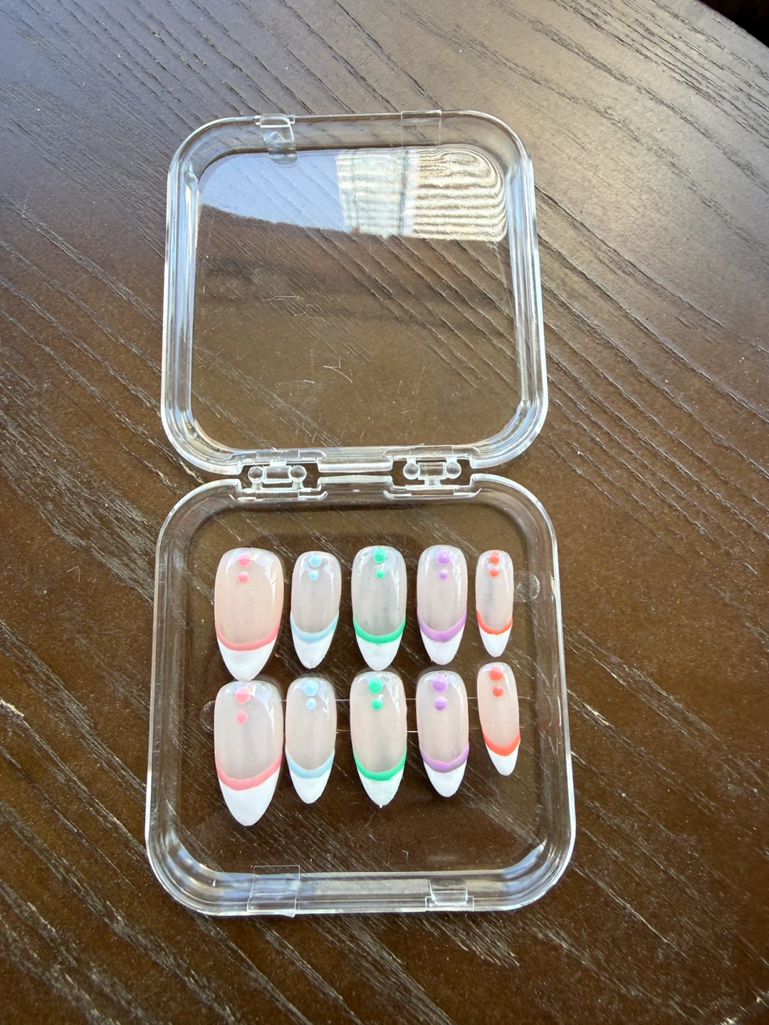 Rainbow French Handmade Press-On Nails - photo 5