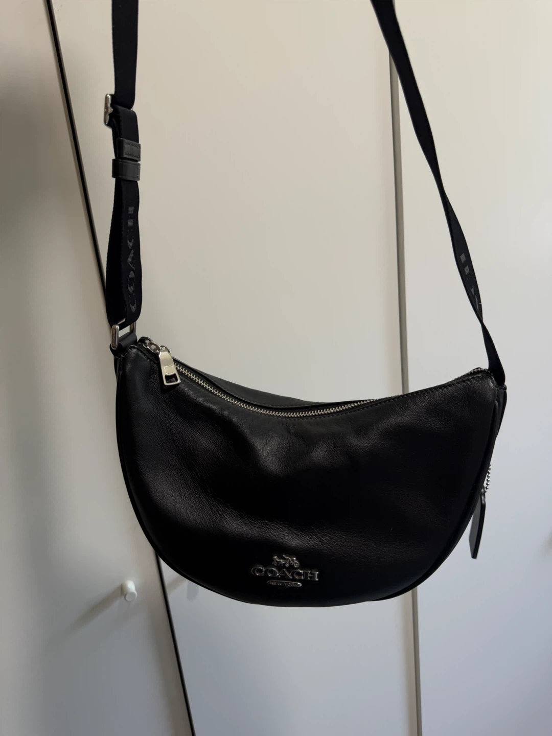 Black COACH Leather Shoulder Bag