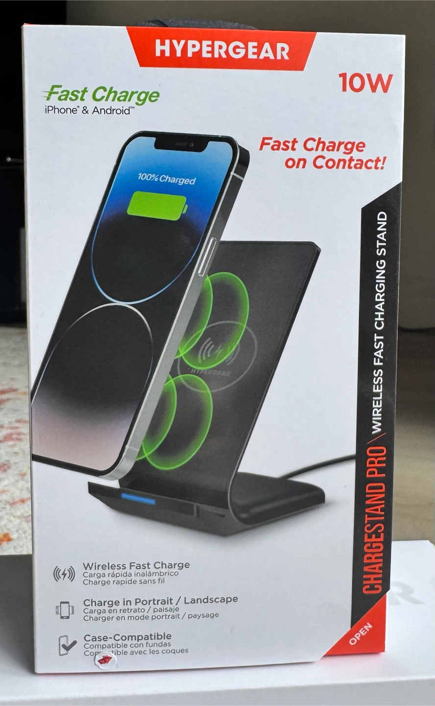 HyperGear 10W Wireless Fast Charging Stand Pro