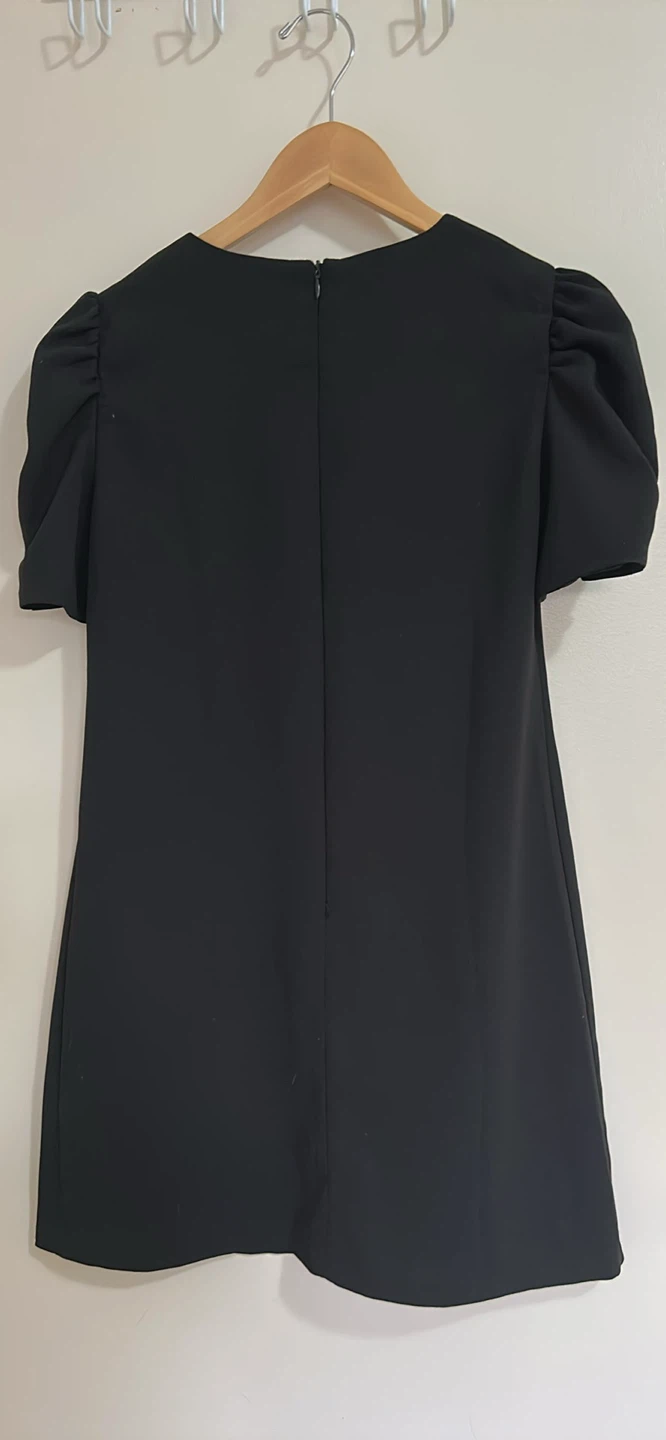 Black Dress with Pearl Detail