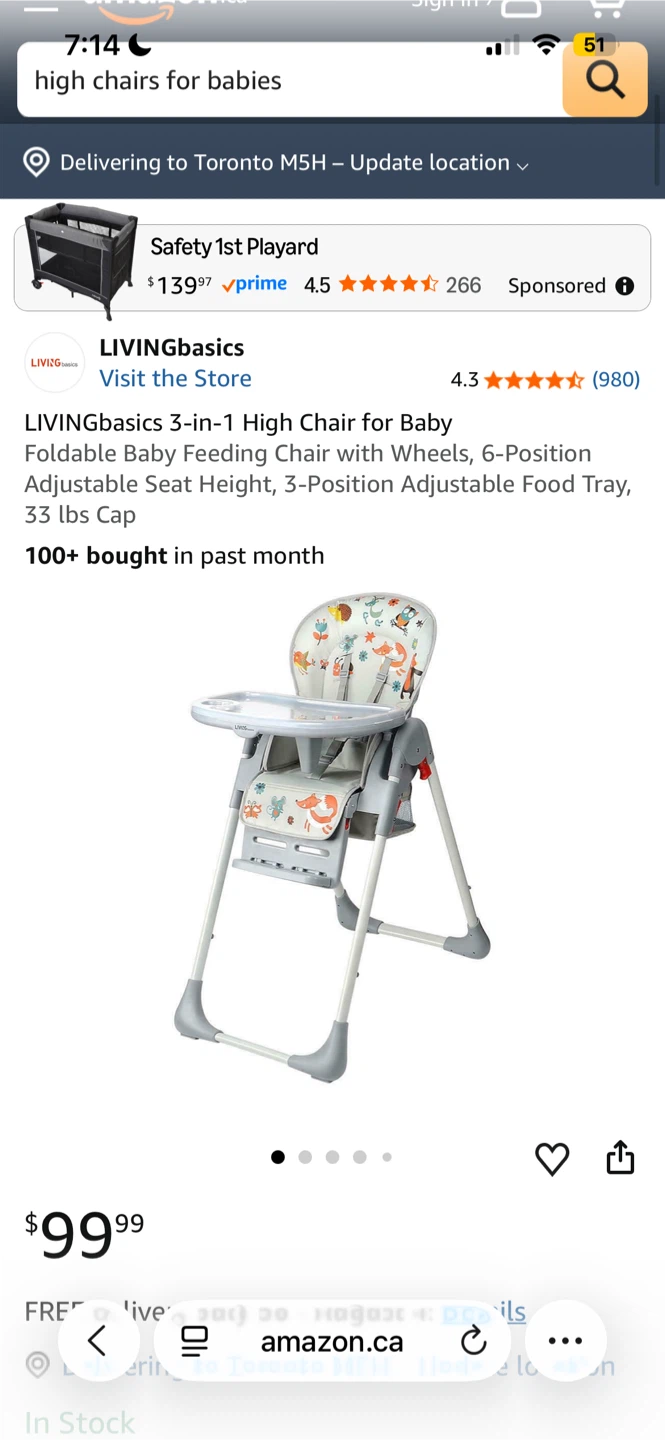 LIVINGbasics 3-in-1 High Chair for Baby - photo 2