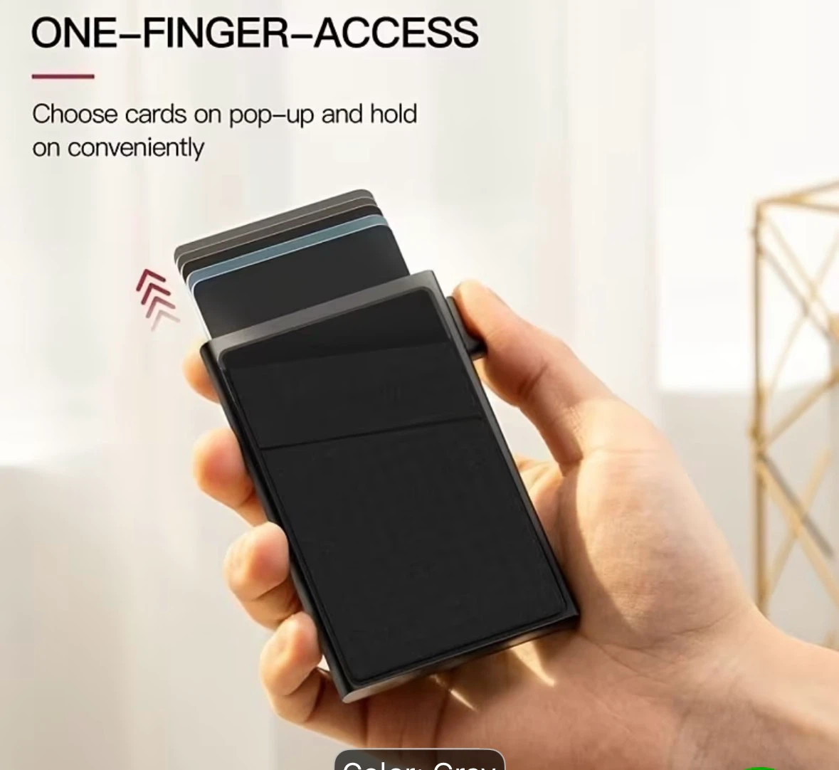 Automatic Pop-Up Credit Card Holder Wallet - photo 4