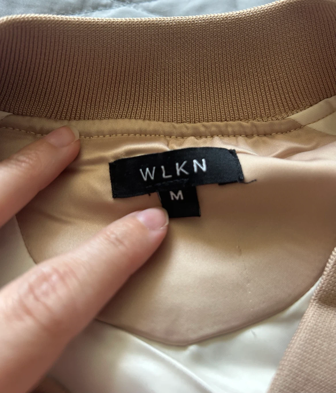 WLKN Bomber Jacket - Beige - Size M - photo 2