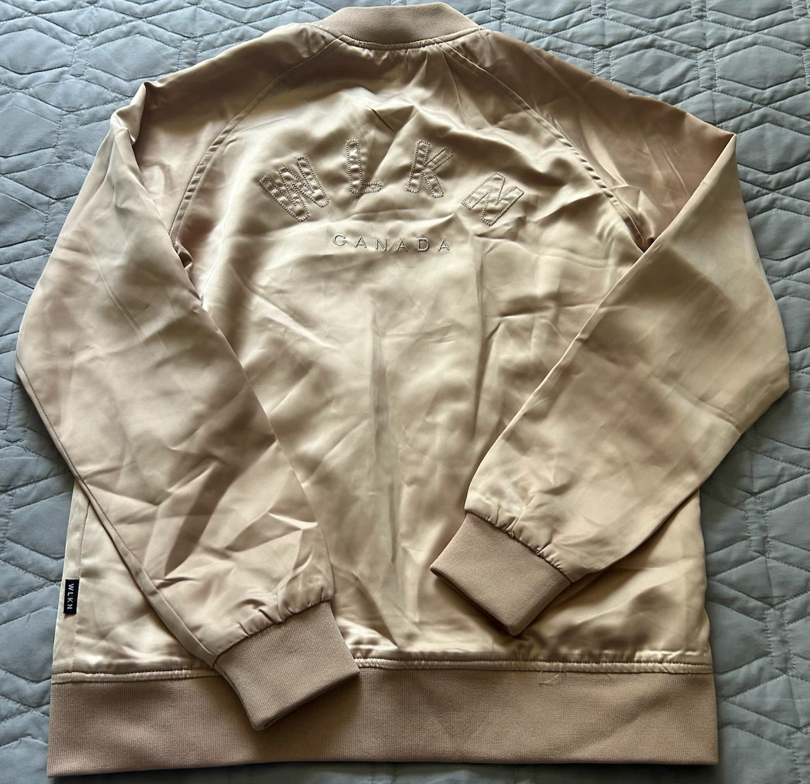 WLKN Bomber Jacket - Beige - Size M - photo 3