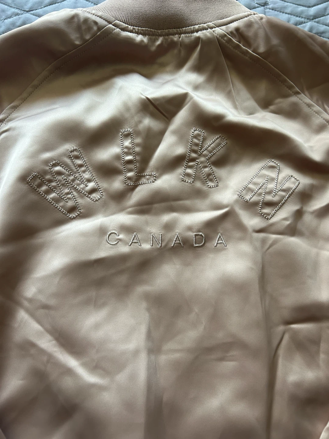 WLKN Bomber Jacket - Beige - Size M - photo 4