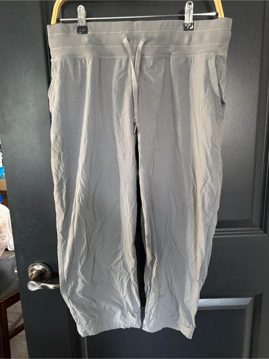 Lululemon Grey Striped Athleisure Pants Size 10