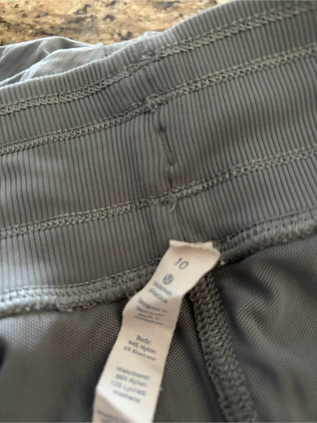 Lululemon Grey Striped Athleisure Pants Size 10 - photo 2