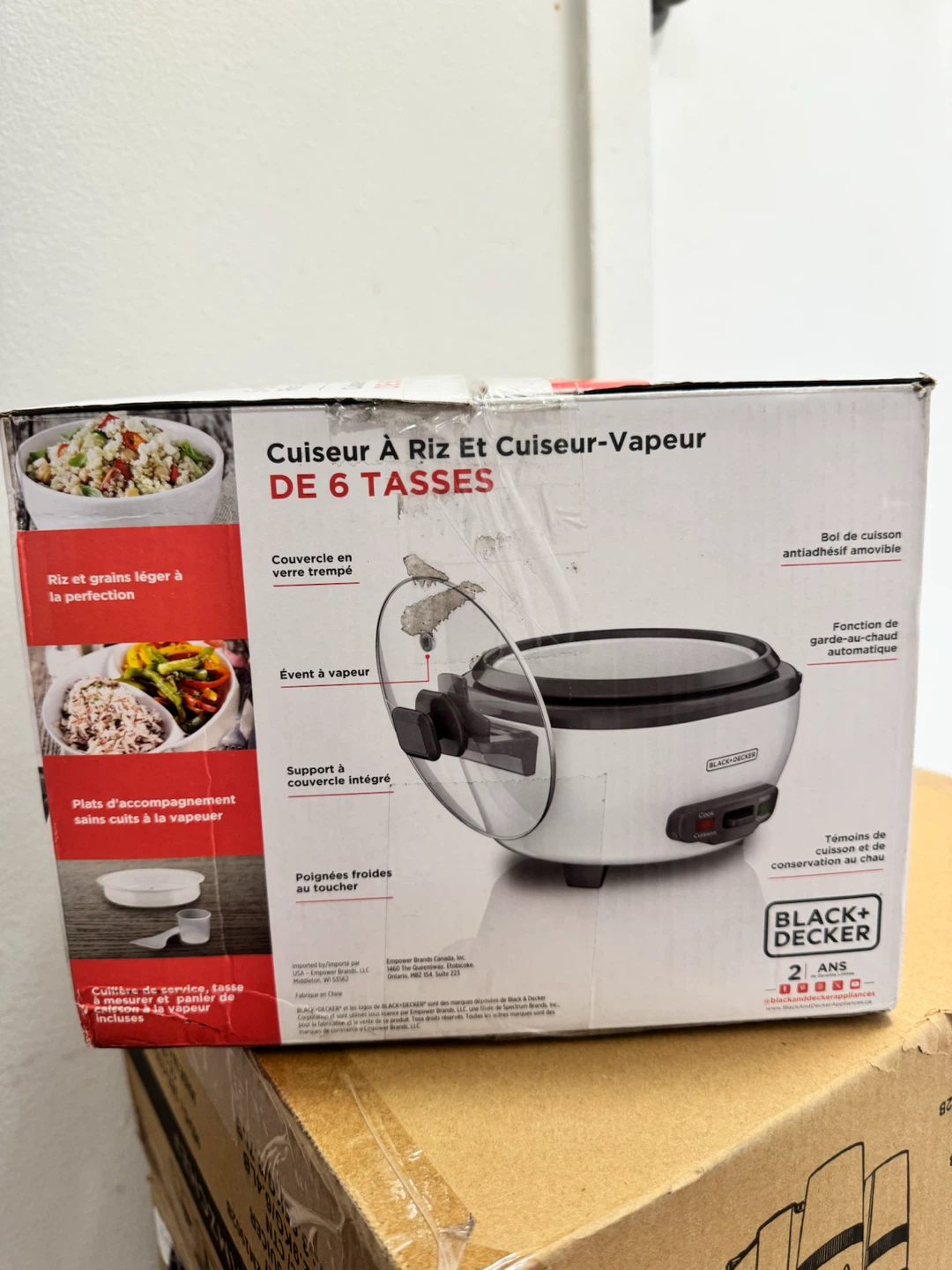 BLACK+DECKER 6-Cup Rice Cooker and Steamer - photo 2