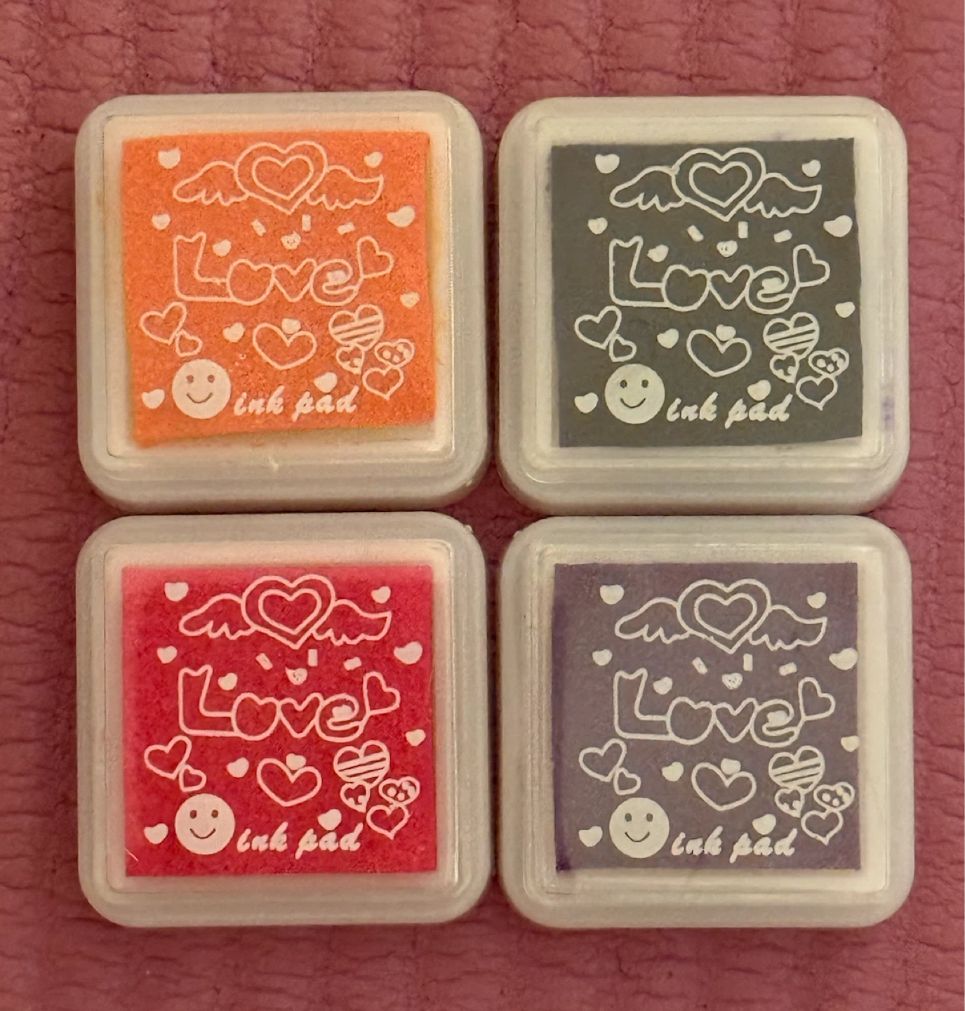 NEW✨Set of 4 "Love" Ink Pads