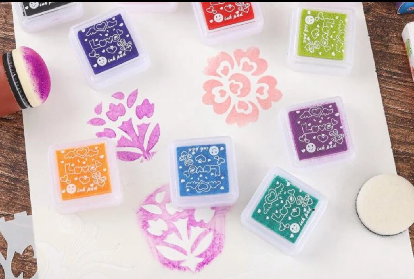 NEW✨Set of 4 "Love" Ink Pads - photo 2