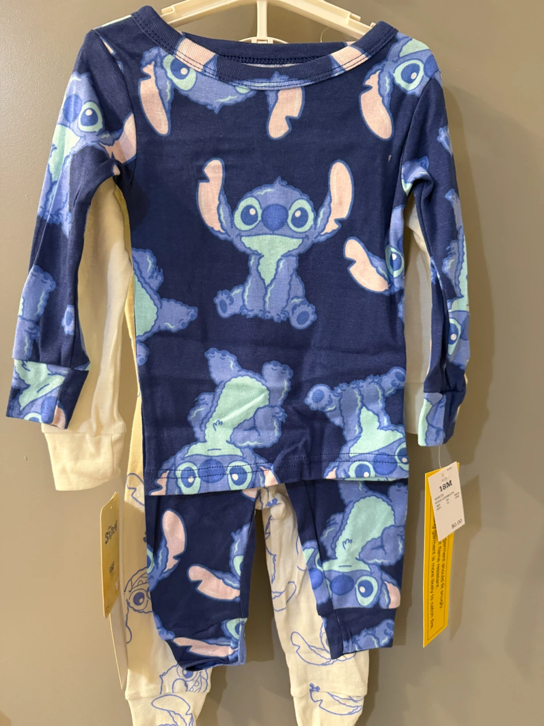 NWT Disney Stitch Pajama 2 Sets Size 18M