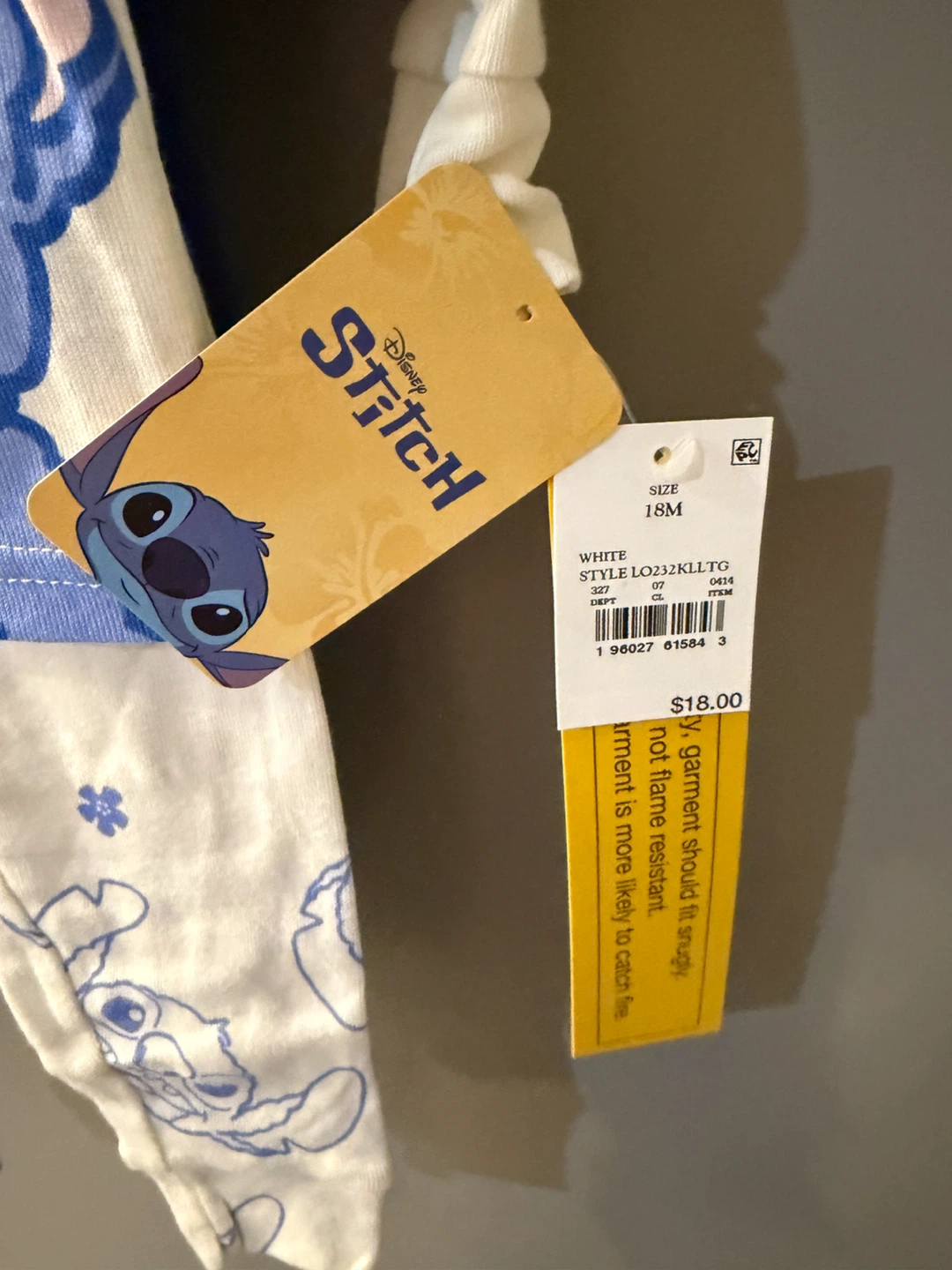 NWT Disney Stitch Pajama 2 Sets Size 18M - photo 2