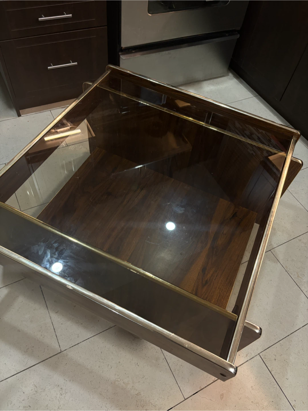 Modern Glass Top Coffee Table