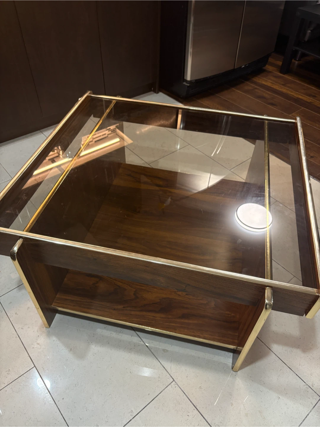 Modern Glass Top Coffee Table - photo 2