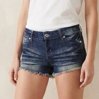 Celebrity Pink Jeans Denim Short Shorts Size 5 Blue Cutoff