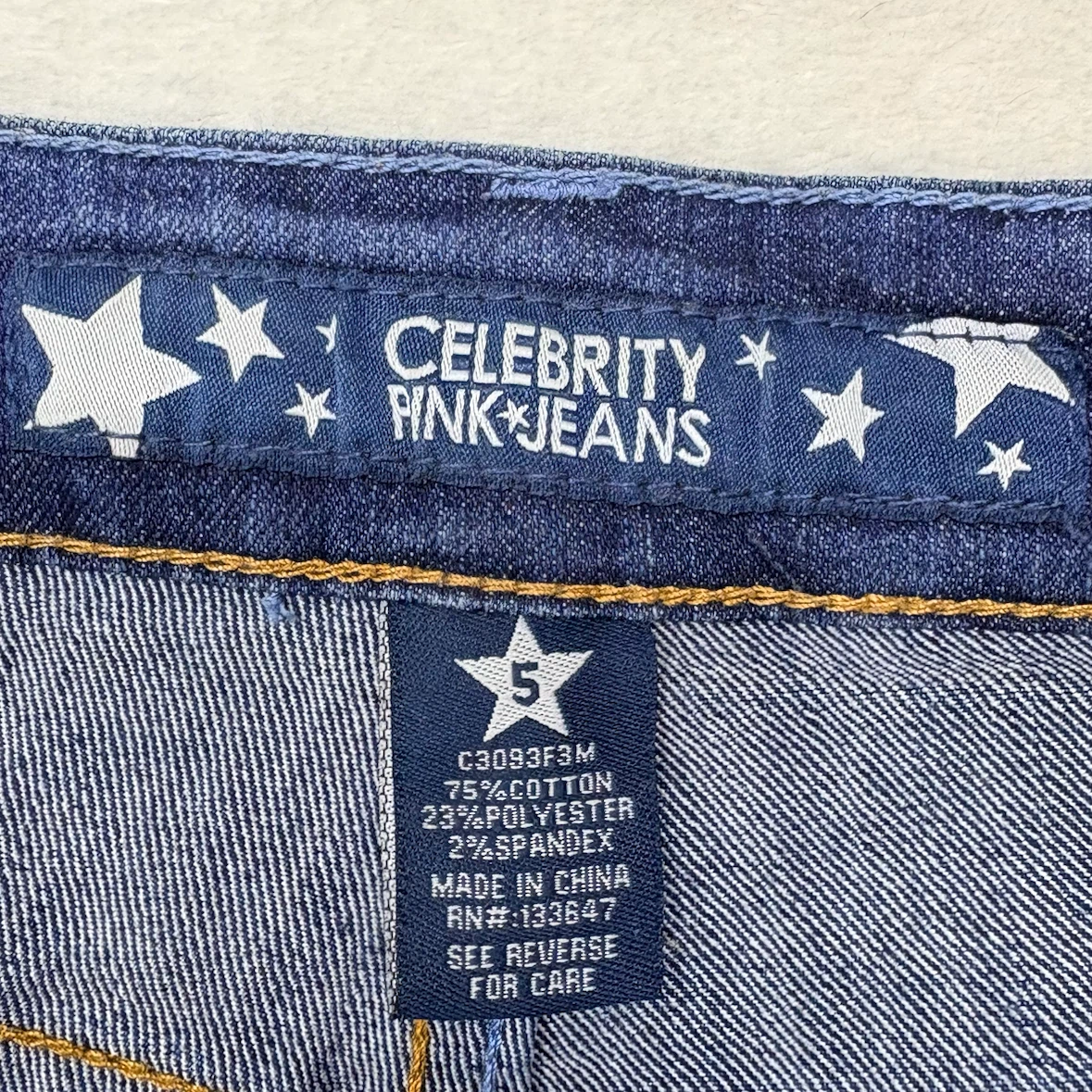 Celebrity Pink Jeans Denim Short Shorts Size 5 Blue Cutoff - photo 5