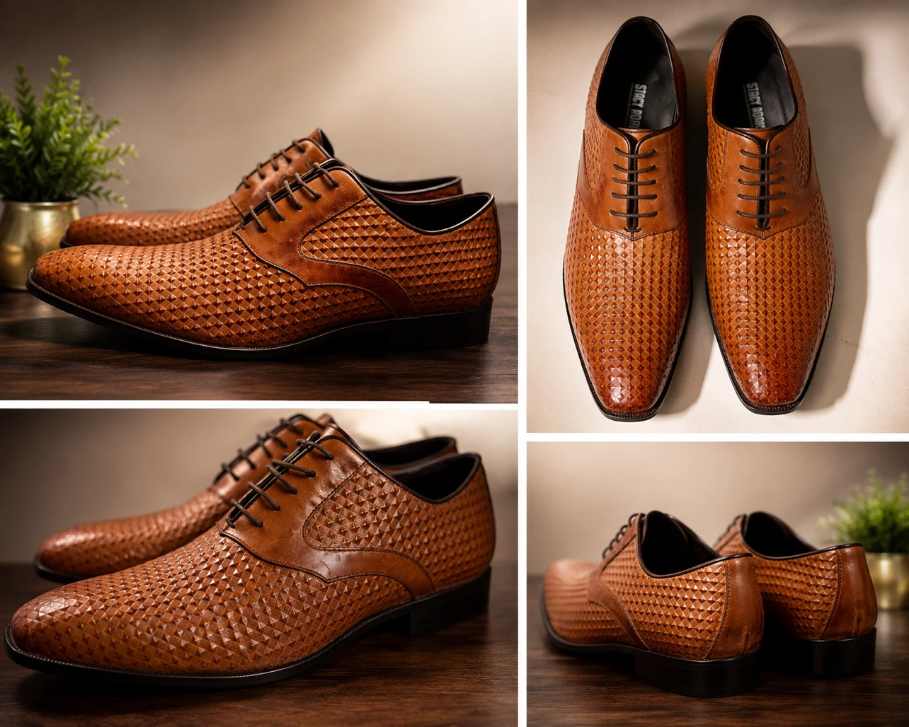 Stacy Adams Men's Brown  Dress Shoes