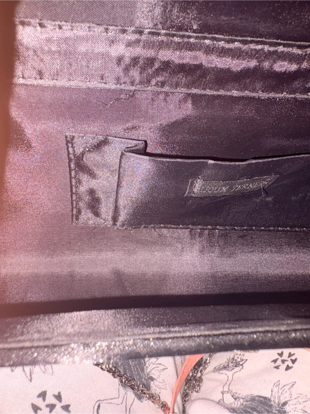 Black Clutch with Rhinestone Detail - photo 3
