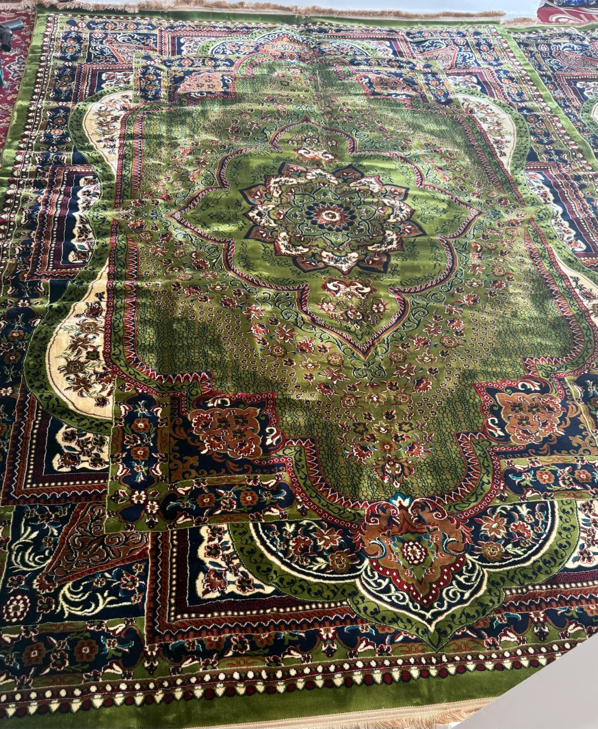 Large Persian Style Rug - Green and Navy - photo 3