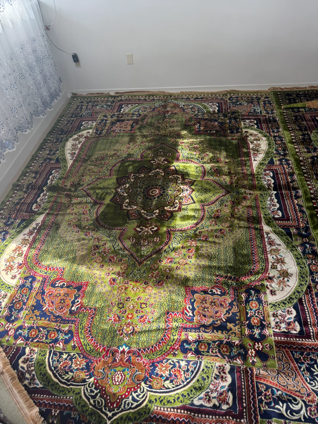 Large Persian Style Rug - Green and Navy - photo 5