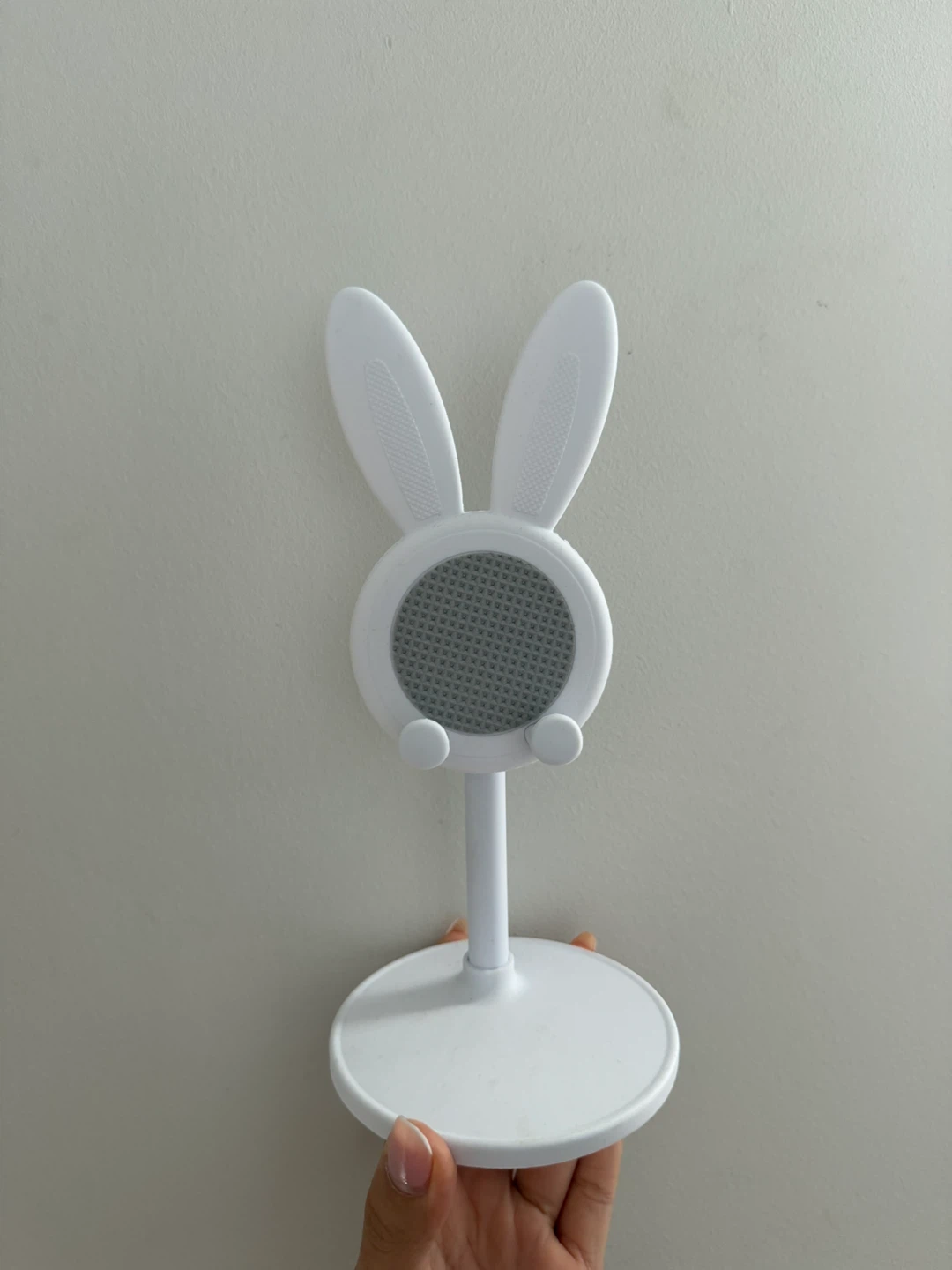 White Bunny Phone Stand