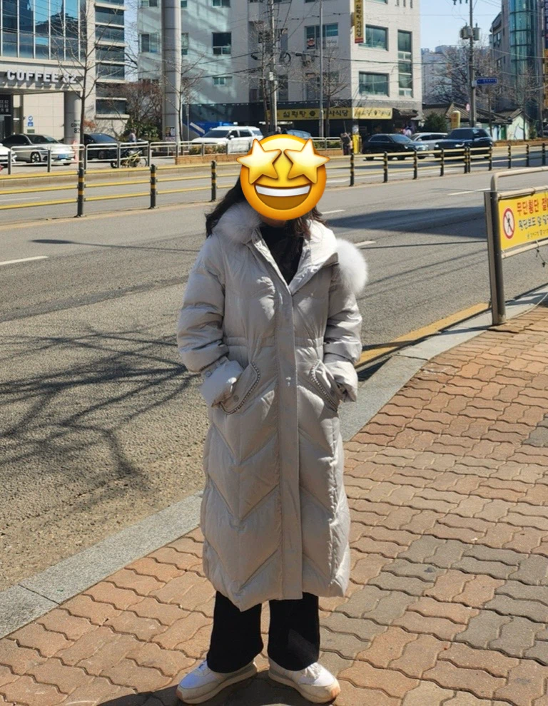 Long Down Coat with Fur Hood - photo 2