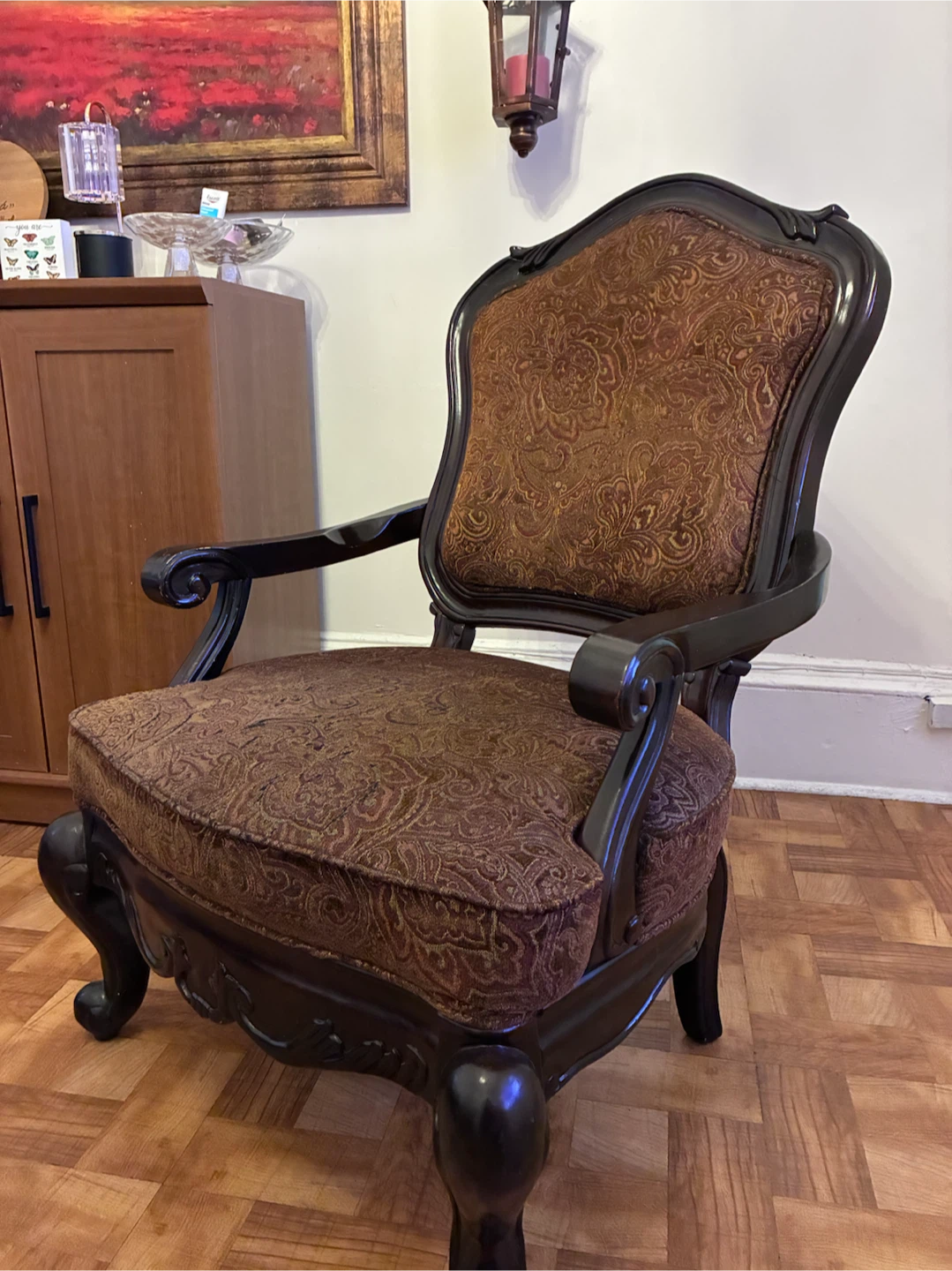 Vintage Upholstered Armchair