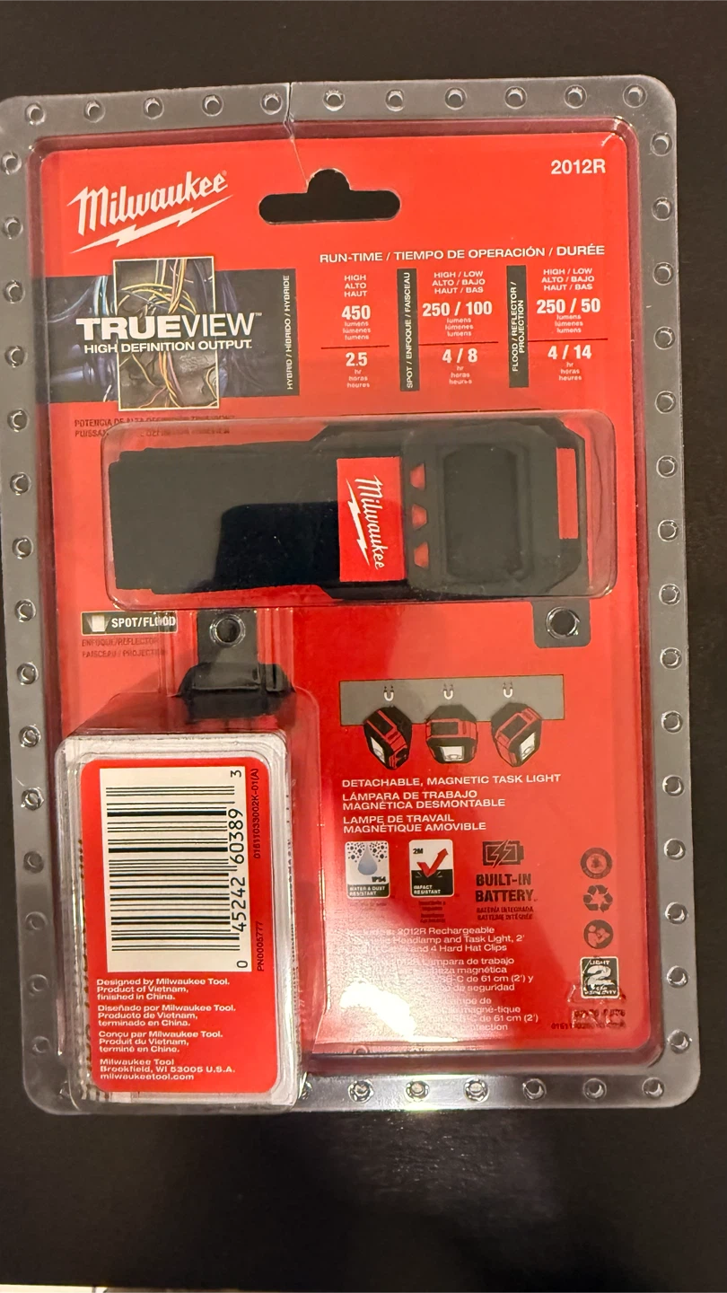 Milwaukee 2012R Rechargeable LED Headlamp and Task Light - photo 2