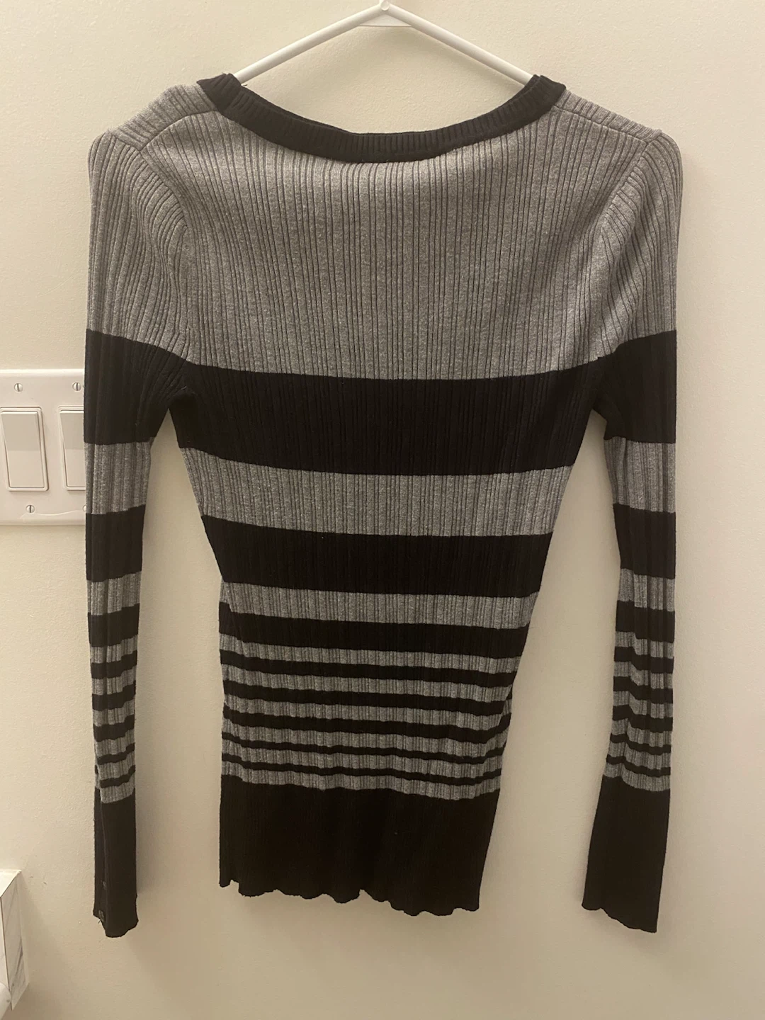 Striped Ribbed Sweater - photo 2