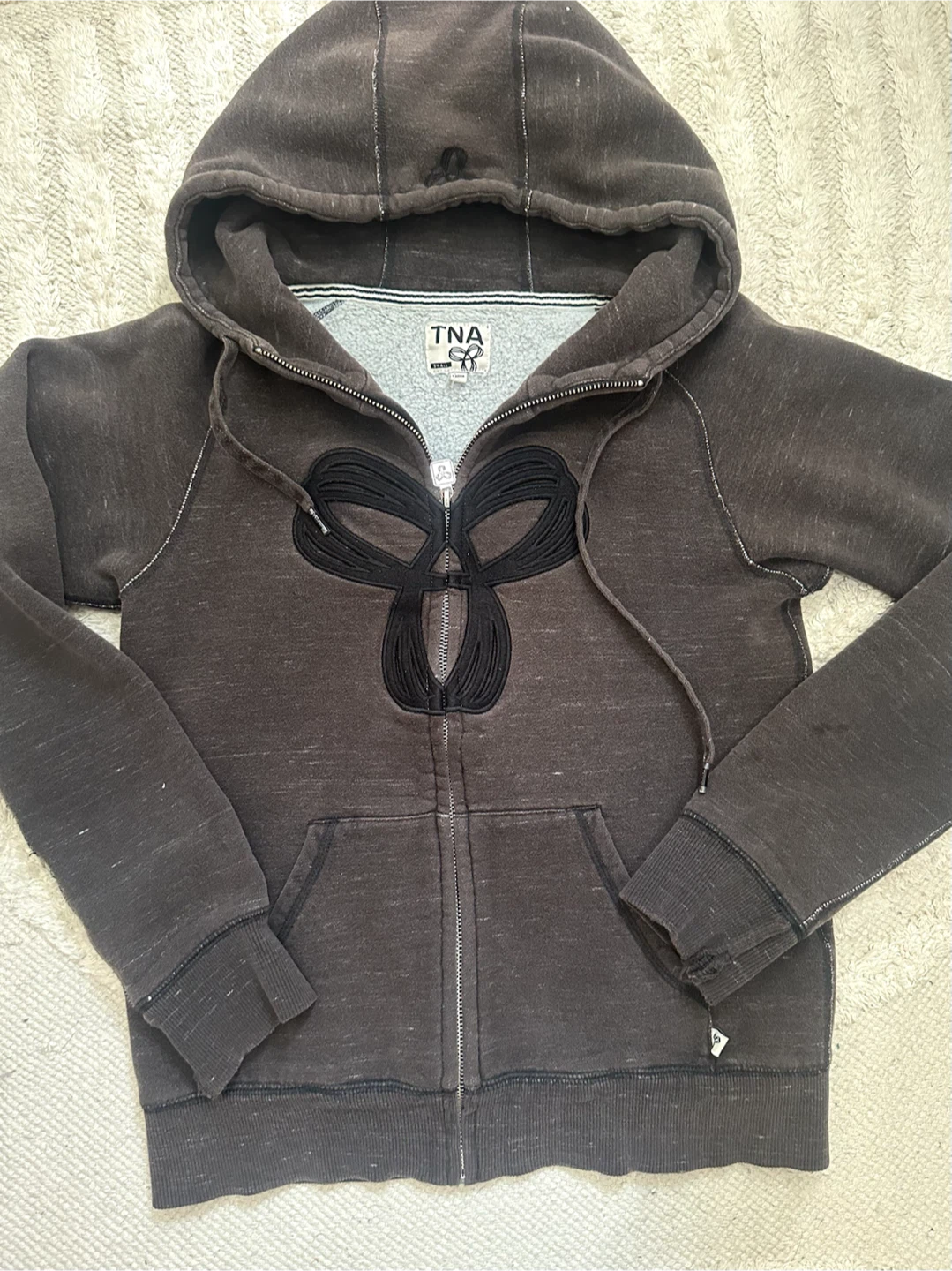 2000s brownish-grey TNA zip up