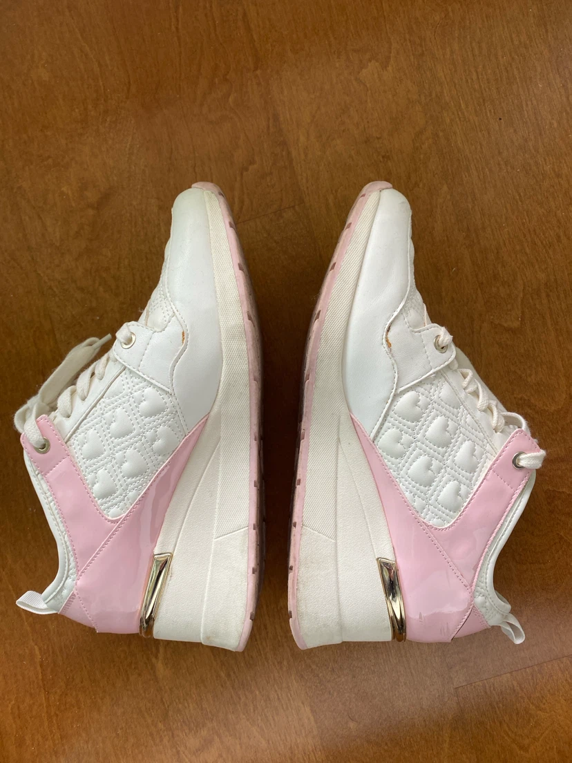 ALDO White Pink Wedge Sneakers - photo 2