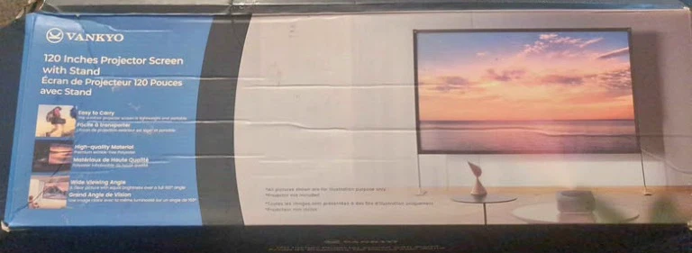 VANKYO 120 Inch Projector Screen with Stand