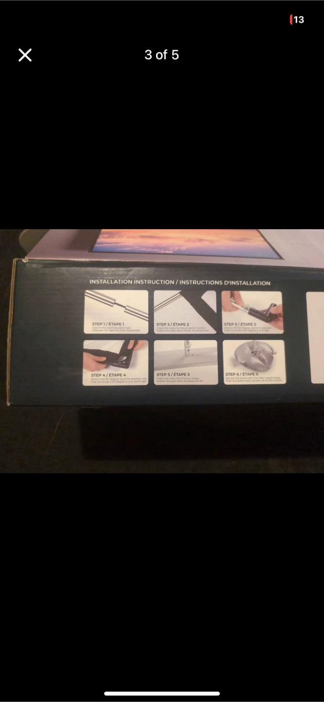 VANKYO 120 Inch Projector Screen with Stand - photo 3