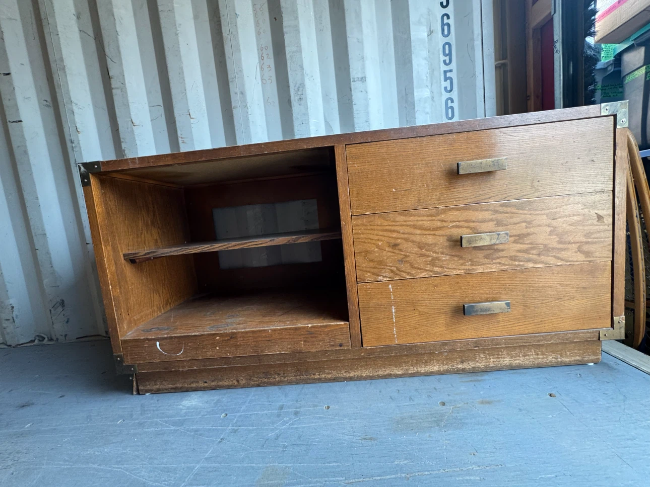 Vintage Oak-Style Chest of Drawers