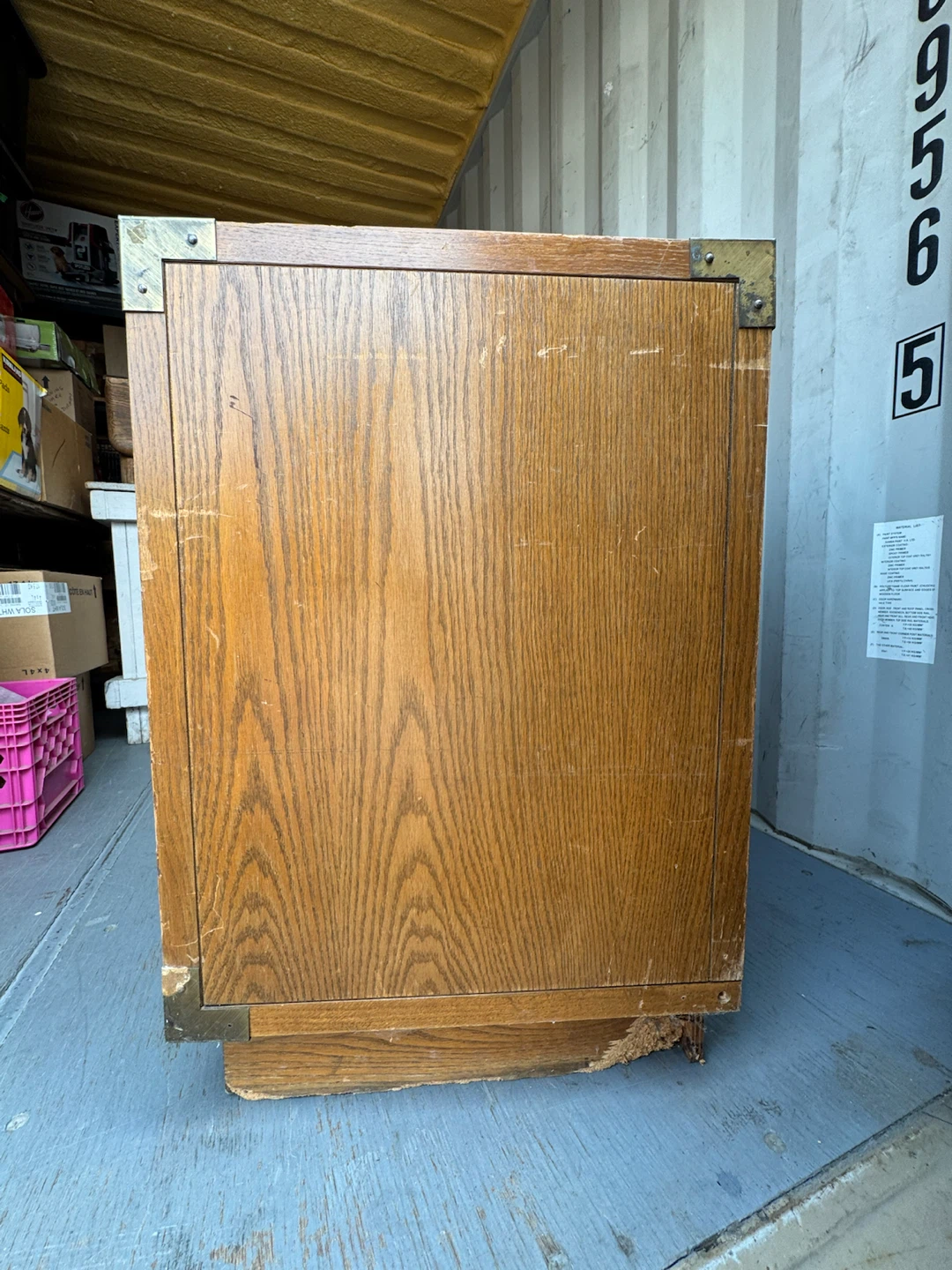 Vintage Oak-Style Chest of Drawers - photo 4