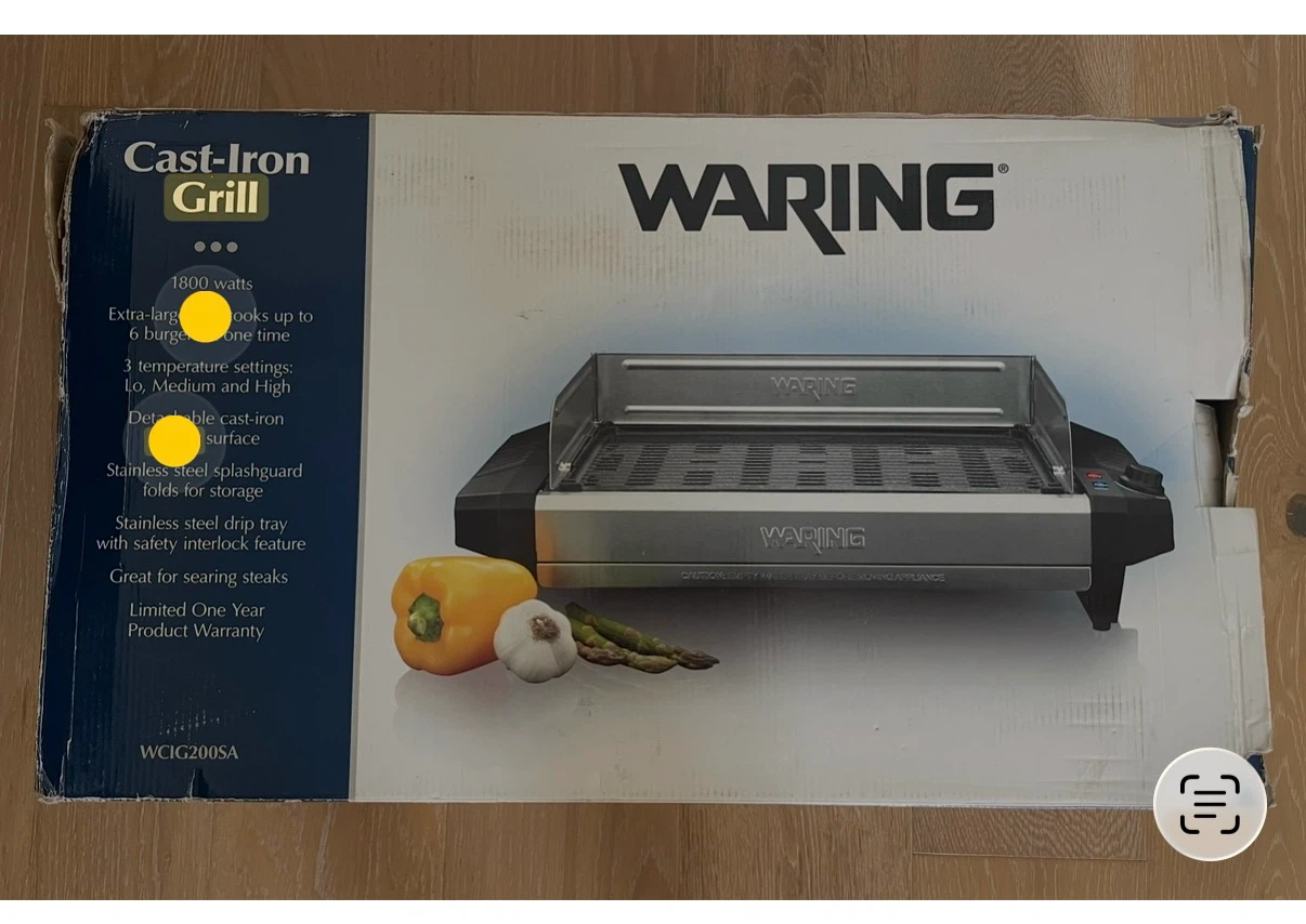 Waring Cast-Iron Grill WCIG200SA