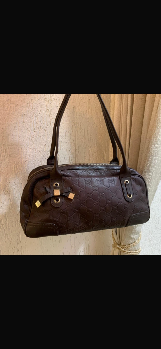Brown Leather Gucci Handbag