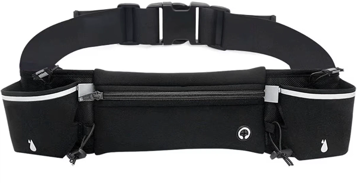 New Hydration Running Belt with 2 Bottles and Phone Pocket