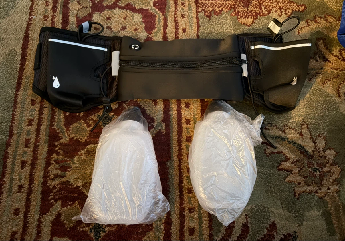 New Hydration Running Belt with 2 Bottles and Phone Pocket - photo 4