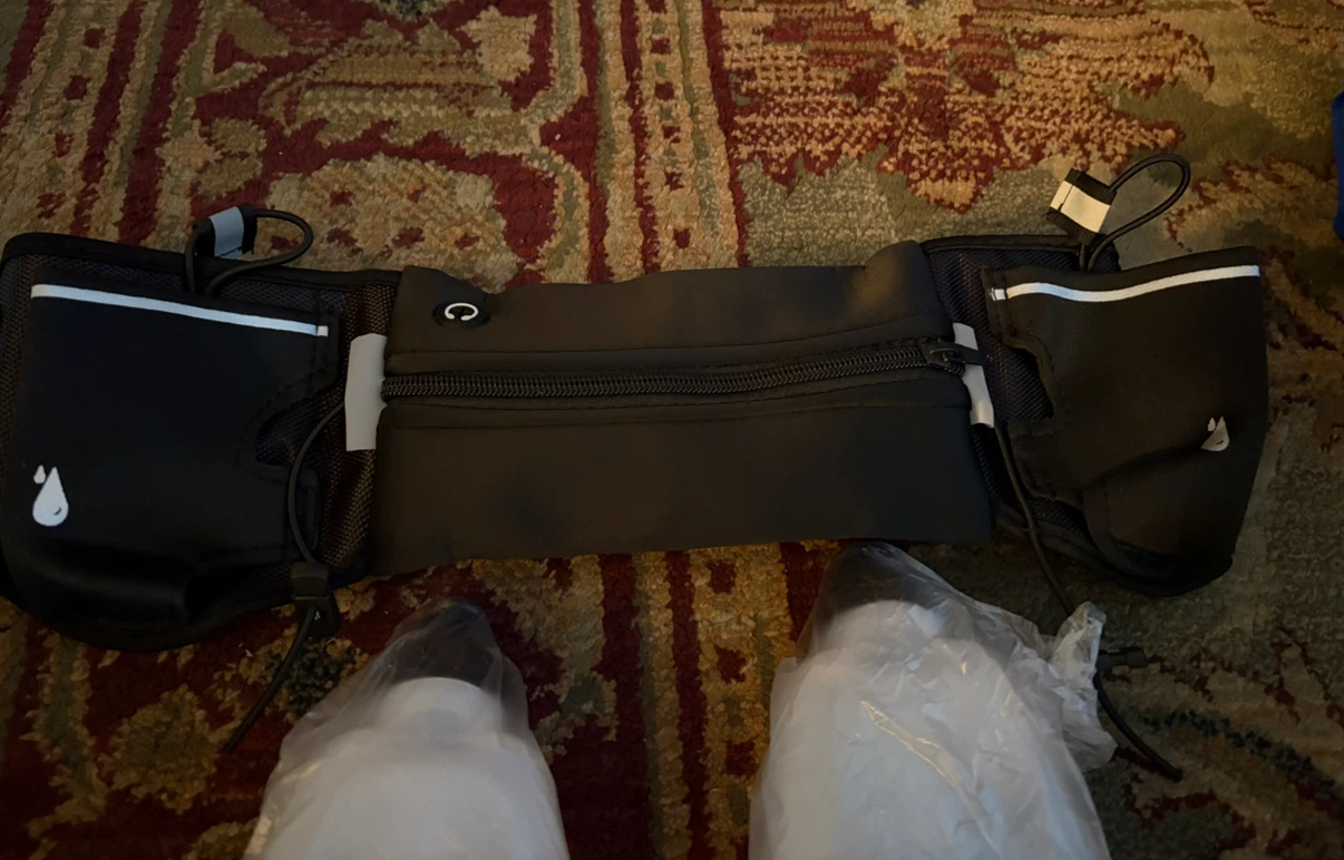 New Hydration Running Belt with 2 Bottles and Phone Pocket - photo 5