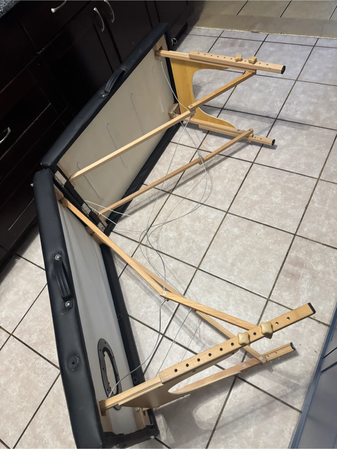 Black Massage Table with Face Cradle - photo 3