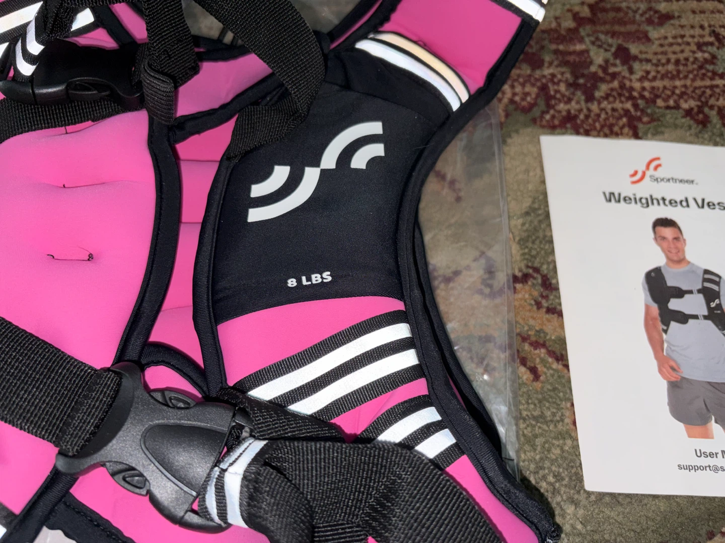 New Sportneer 8lbs Weighted Vest - Pink - photo 2