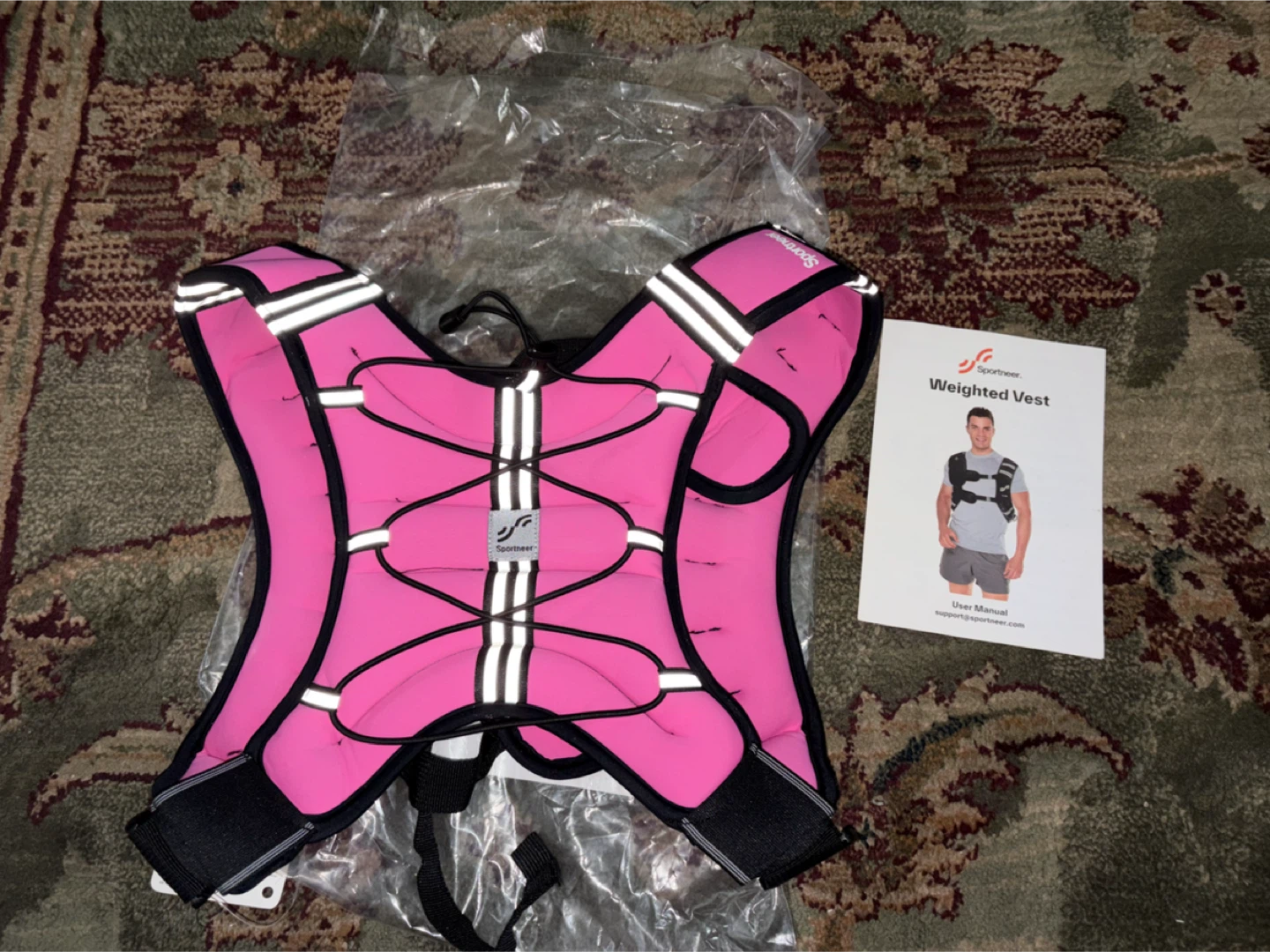 New Sportneer 8lbs Weighted Vest - Pink - photo 3